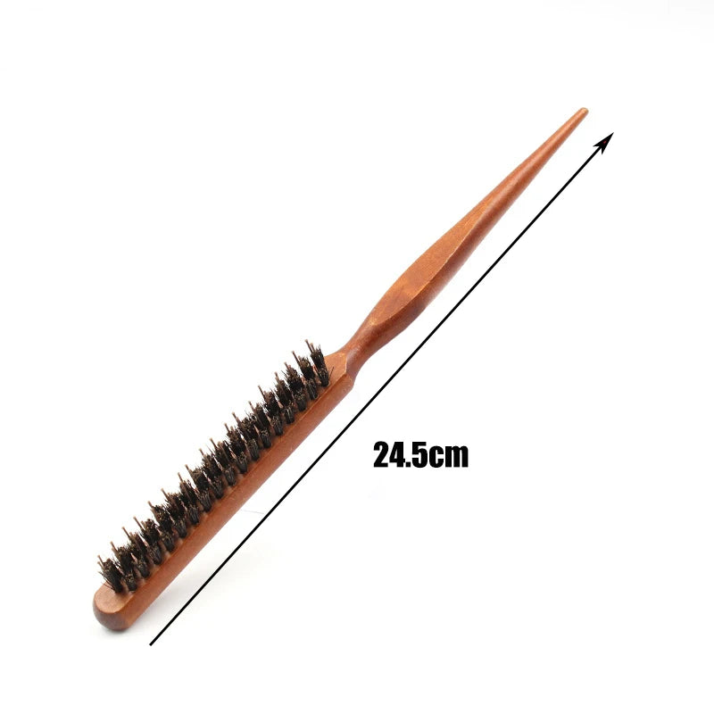 Wooden Hair Brush Comb – Naturlig Antistatisk Hårbørste med Luftpute og Massasjeeffekt