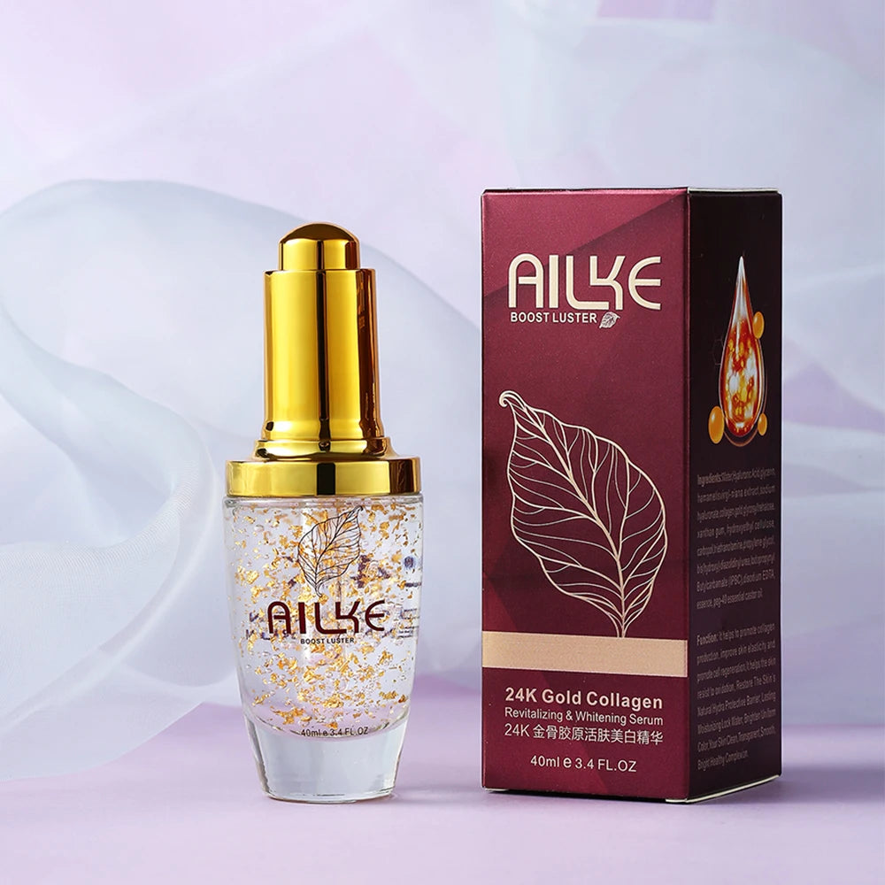 AILKE 24K Collagen Whitening &amp; Moisturizing Set – glød, jevnhet og ungdommelig hudtone