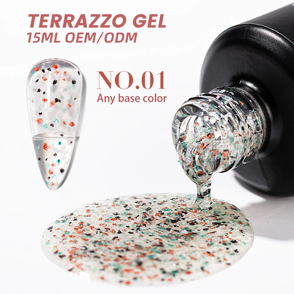 JTING Terrazzo Eggshell Gel Neglelakk