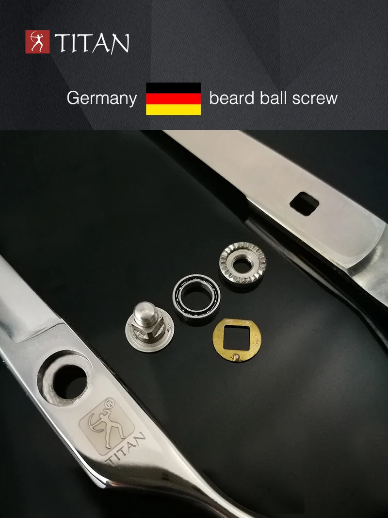 Titan 3D Profesjonell Frisørsaks – Japansk 440C Stål med Ergonomisk Design