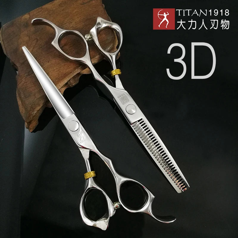 Titan 3D Profesjonell Frisørsaks – Japansk 440C Stål med Ergonomisk Design