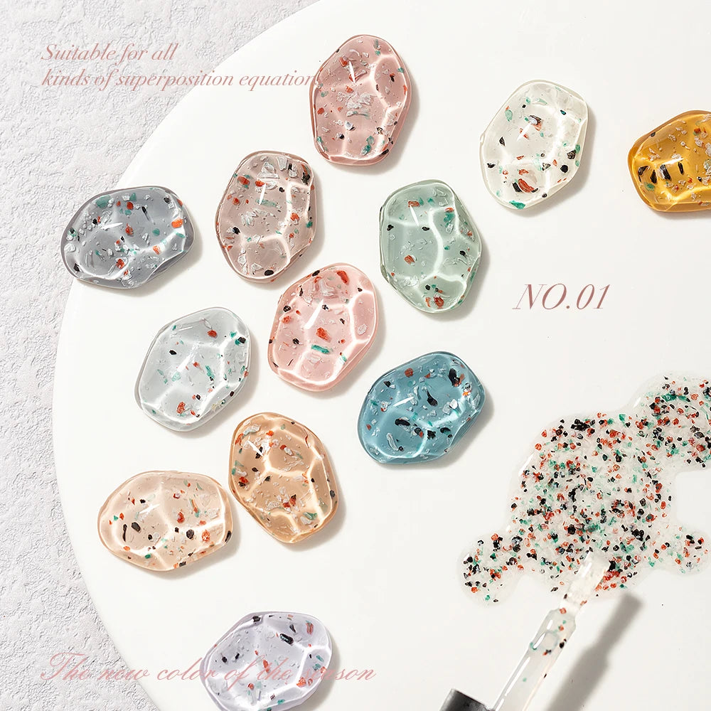 JTING Terrazzo Eggshell Gel Neglelakk