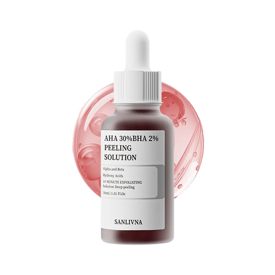 SANLIVNA AHA 30% + BHA 2% Exfoliating Serum – Dyp eksfoliering og fornyet glød