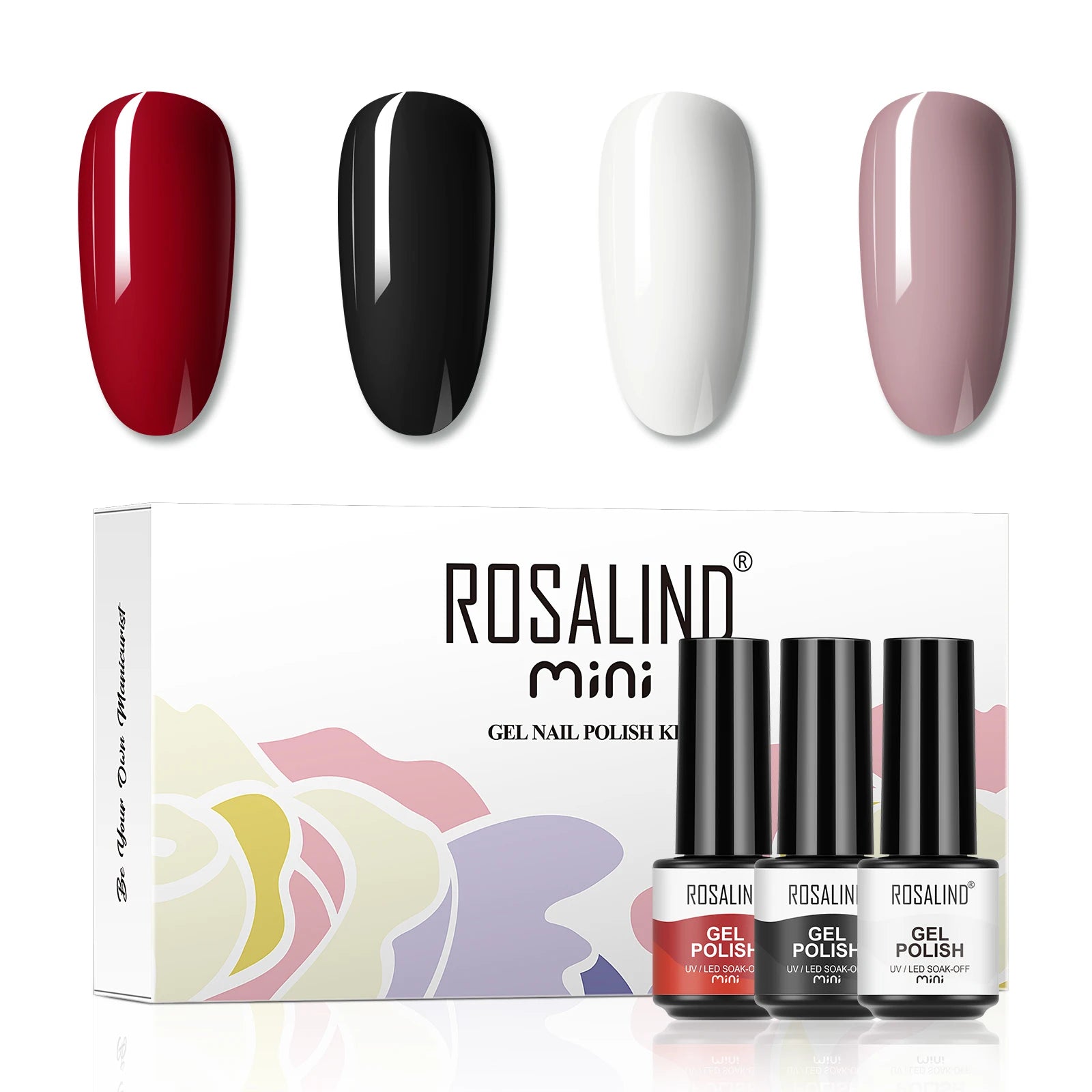 ROSALIND 5-Delers Gel Neglelakksett