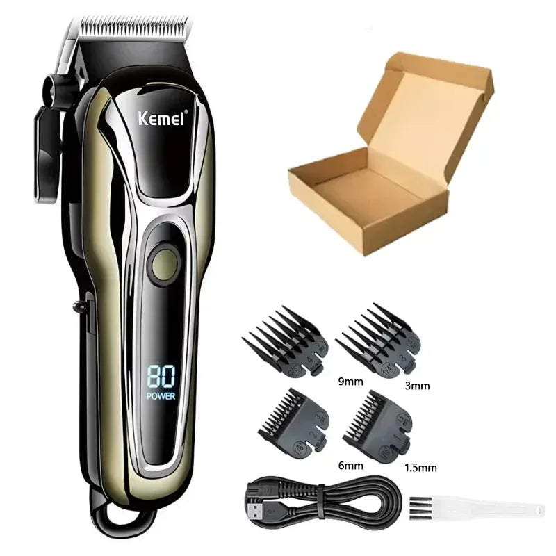 Kemei KM-PG1990A Professional Hair Clipper – kraftig, presis og stillegående trimmer