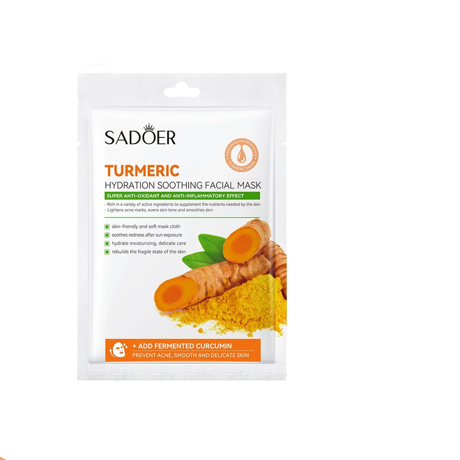 Hoygi Vitamin E &amp; Turmeric Face Mask – Fukt, Glød og Fornyelse