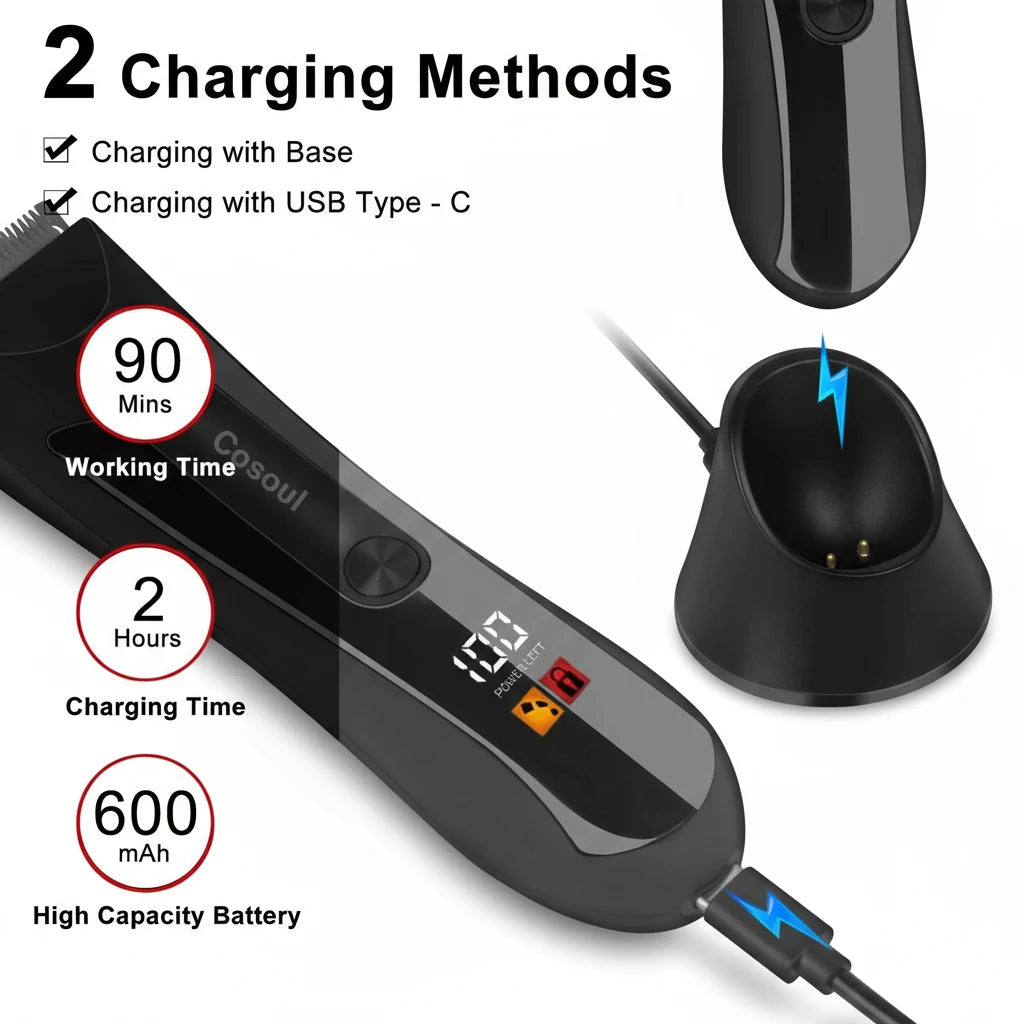 Cosoul U8 Body Hair Trimmer – trygg, stillegående og effektiv hårfjerning for både menn og kvinner