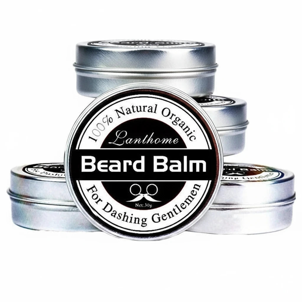 Natural Beard Balm Wax Beard Growth Oil for Men Moisturizing Smoothing Beard Styling Professional Care Cream Skin Care