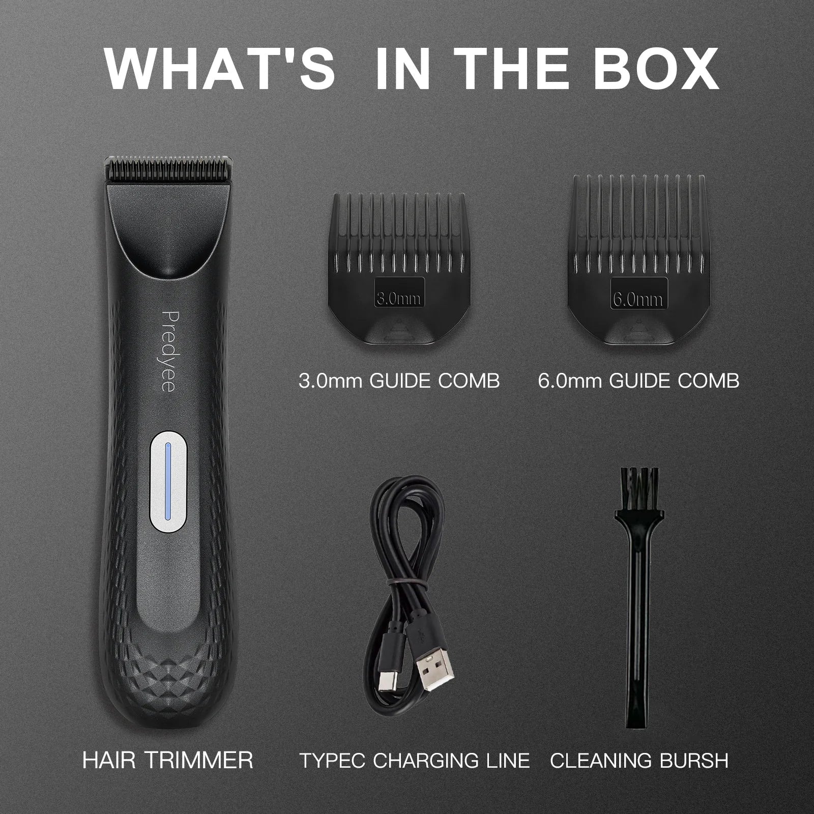 Predyee Electric Trimmer for Men – presis, trygg og allsidig trimmer for kropp og intimområder