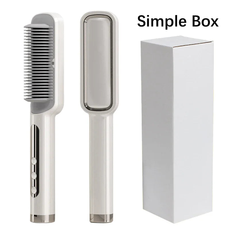 Cosinion Profesjonell Hot Comb – Keramisk Hårbørste med Ioneteknologi og Anti-Brenn-Design