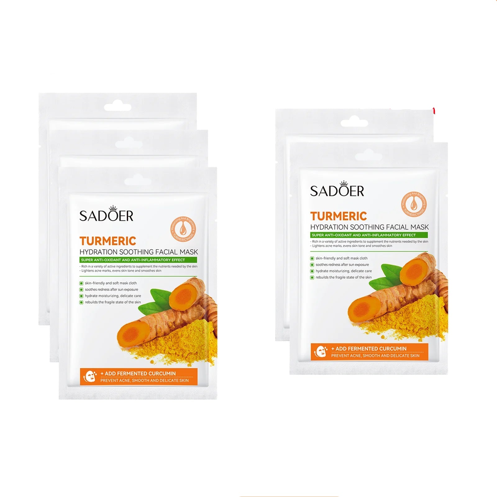 Hoygi Vitamin E &amp; Turmeric Face Mask – Fukt, Glød og Fornyelse