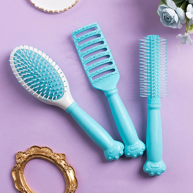 Air Cushion Massage Hair Brush – Søt Katteformet Børste for Barn og Voksne