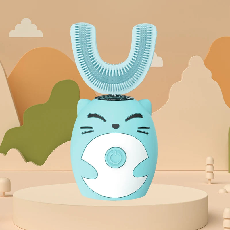 Balashov Kids U-Shape Sonic Electric Toothbrush – 360° smart tannbørste for barn med ultralydrengjøring og IPX7 vanntetthet