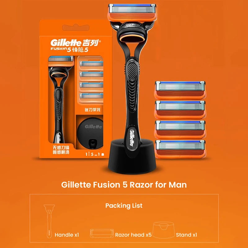 Gillette Fusion 5 barberhøvel – ultratynne blader med presisjonstrimmer