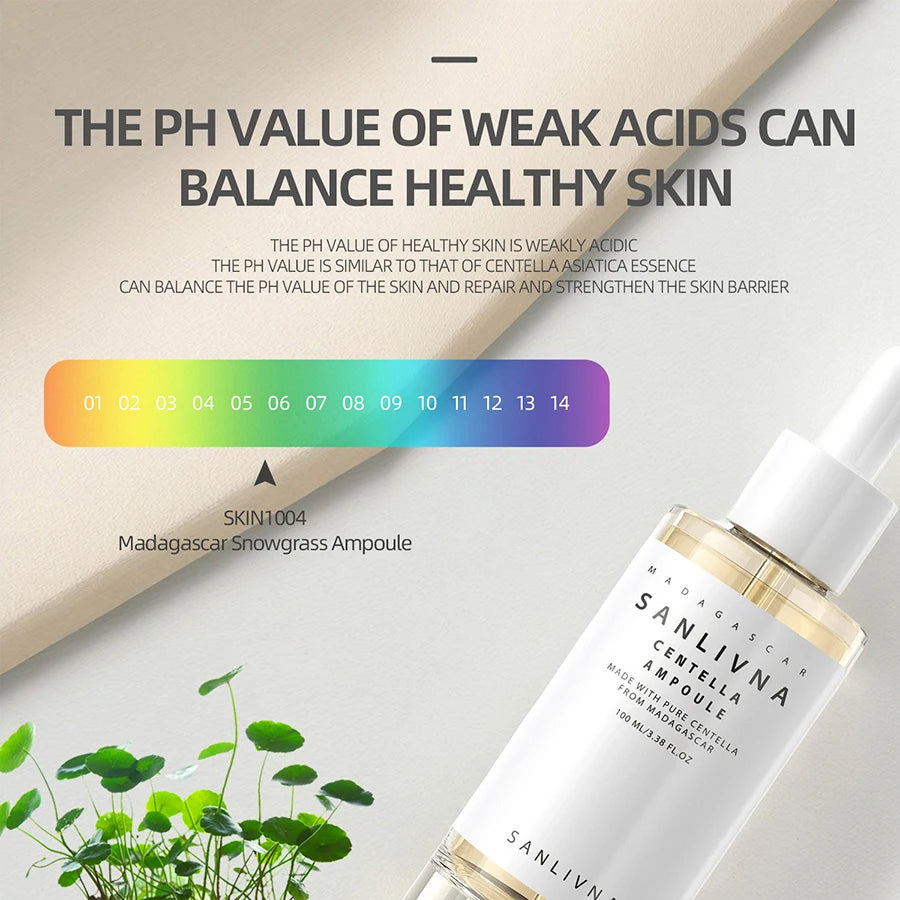 SANLIVNA Madagascar Centella Asiatica Ampoule – Beroligende fukt og glassklar glød for sensitiv hud