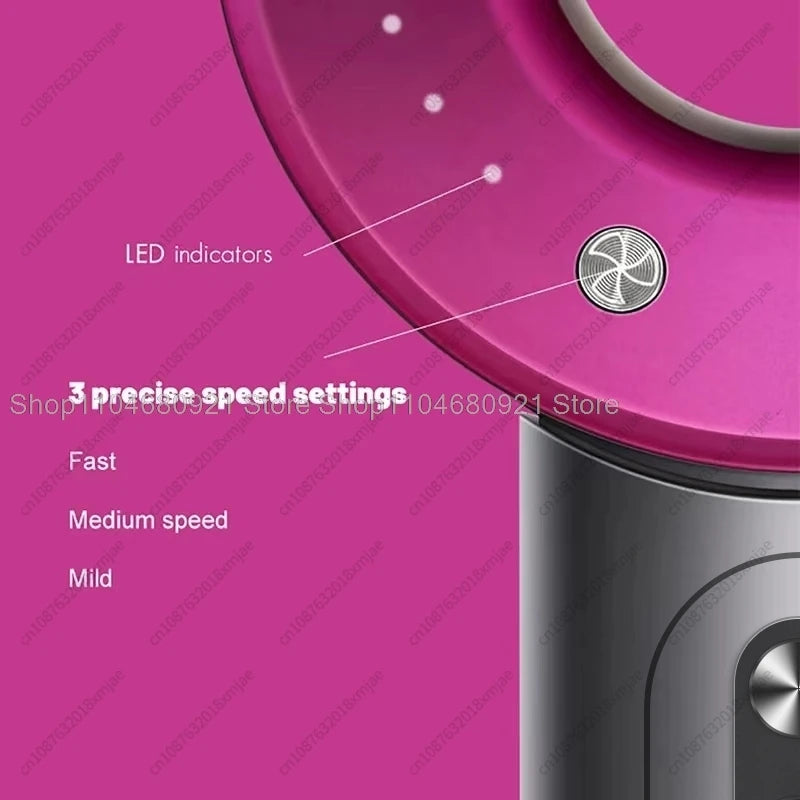 Bladfri Hårføner med Flyaway-Munnstykke og Ioneteknologi – Stillegående, Kraftig og Skånsom