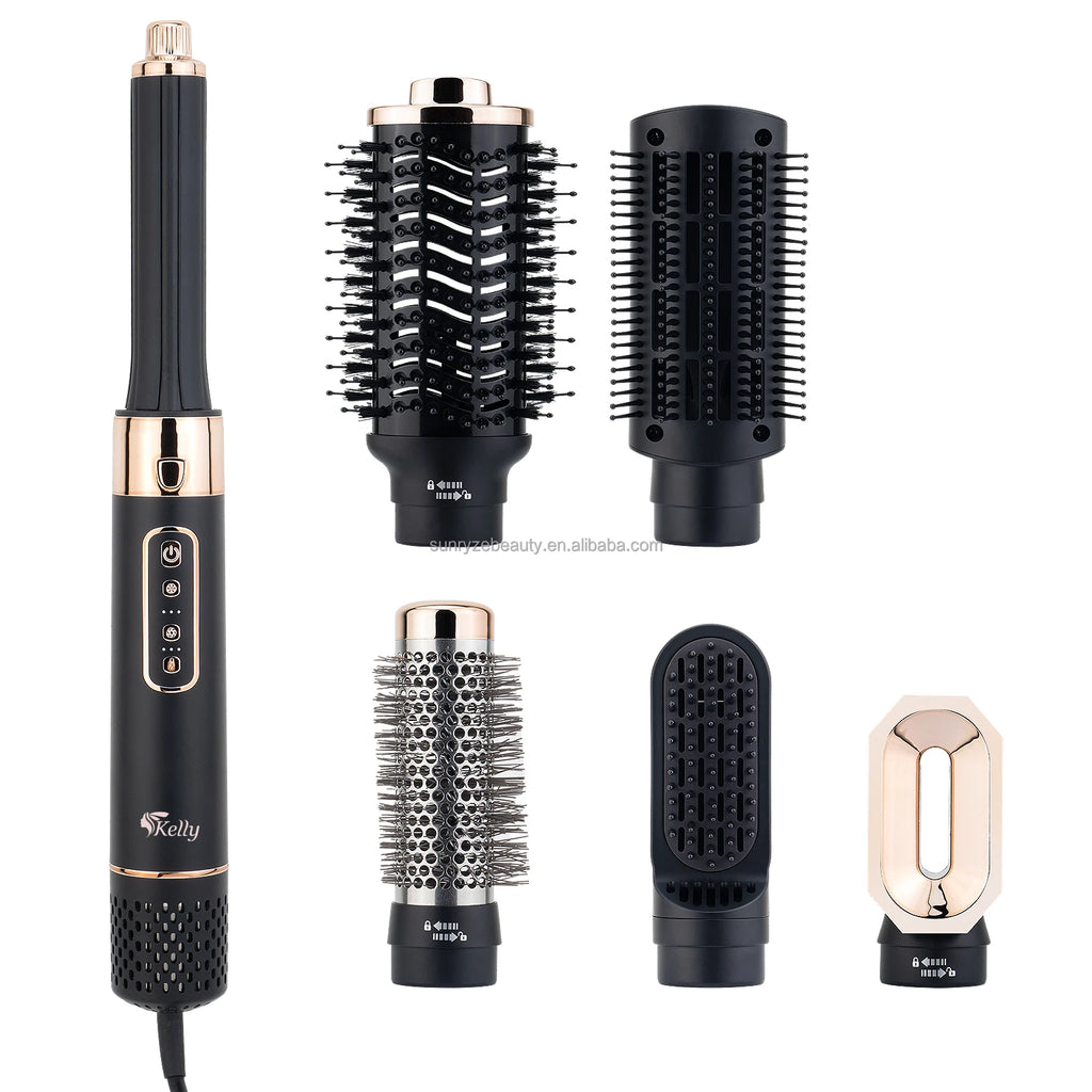 High Speed 6-i-1 Profesjonell Hårføner – 110 000 RPM, 1600 W og Avansert Ioneteknologi