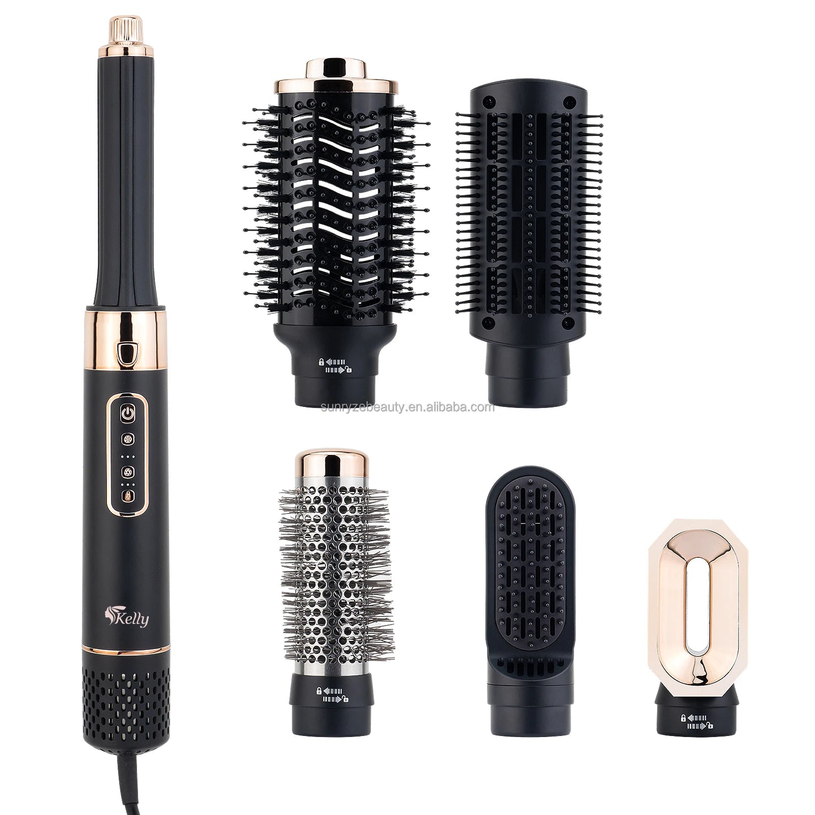 High Speed 6-i-1 Profesjonell Hårføner – 110 000 RPM, 1600 W og Avansert Ioneteknologi