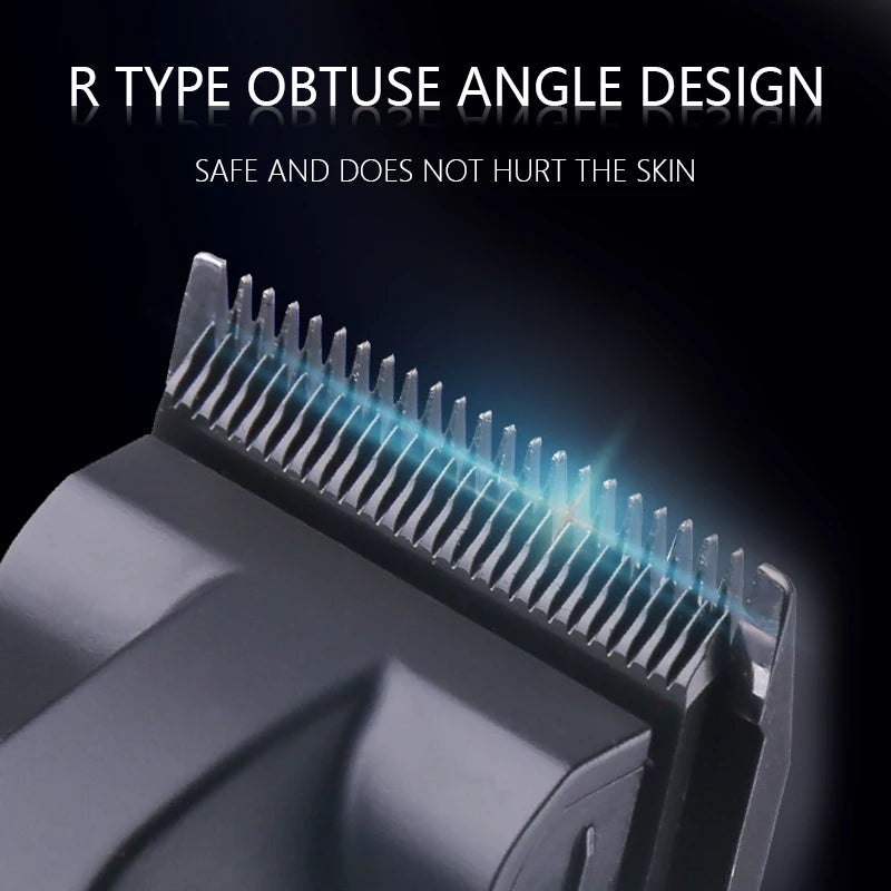 Kemei KM-2296 + KM-2299 + KM-1102 Professional Hair Clipper Kit – komplett trådløst klippesett for hår, skjegg og detaljer