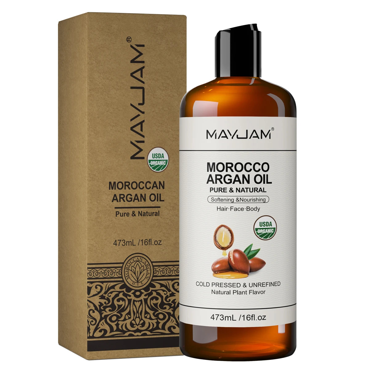 MAYJAM bærerolje – jojoba, druekjerne, kokos og mer (473 ml)