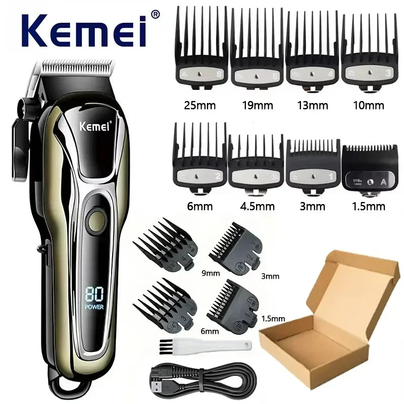 Kemei KM-PG1990A Professional Hair Clipper – kraftig, presis og stillegående trimmer