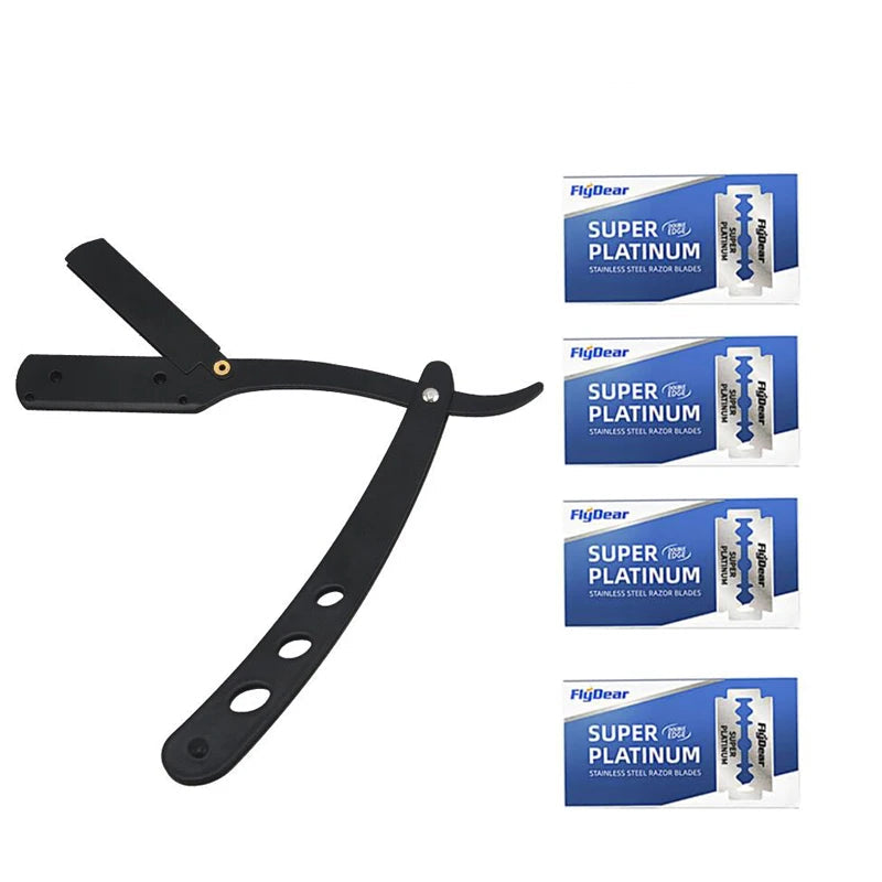 Klassisk Barberkniv i Rustfritt Stål – Presis, Allsidig og Tidløs Barbering for Menn