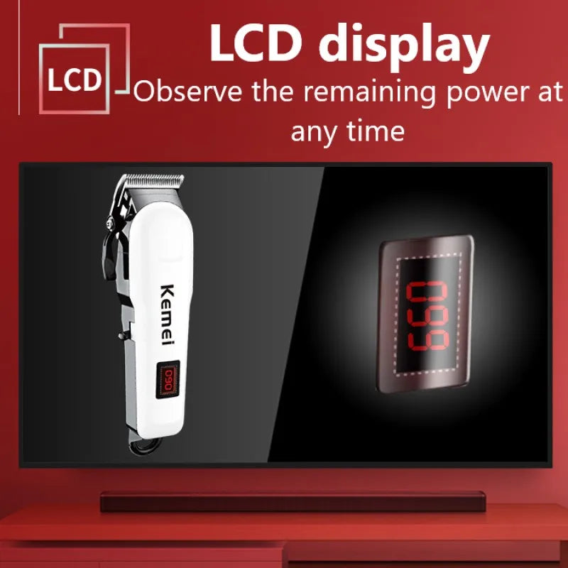 Kemei 809A Professional Hair Trimmer – presis, kraftig og komfortabel klipp for profesjonelle og hjemmebruk