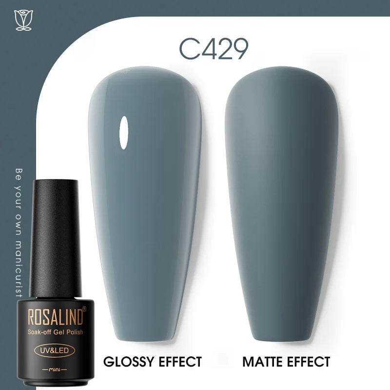 ROSALIND Gel Neglelakk – Klassisk Fargekolleksjon