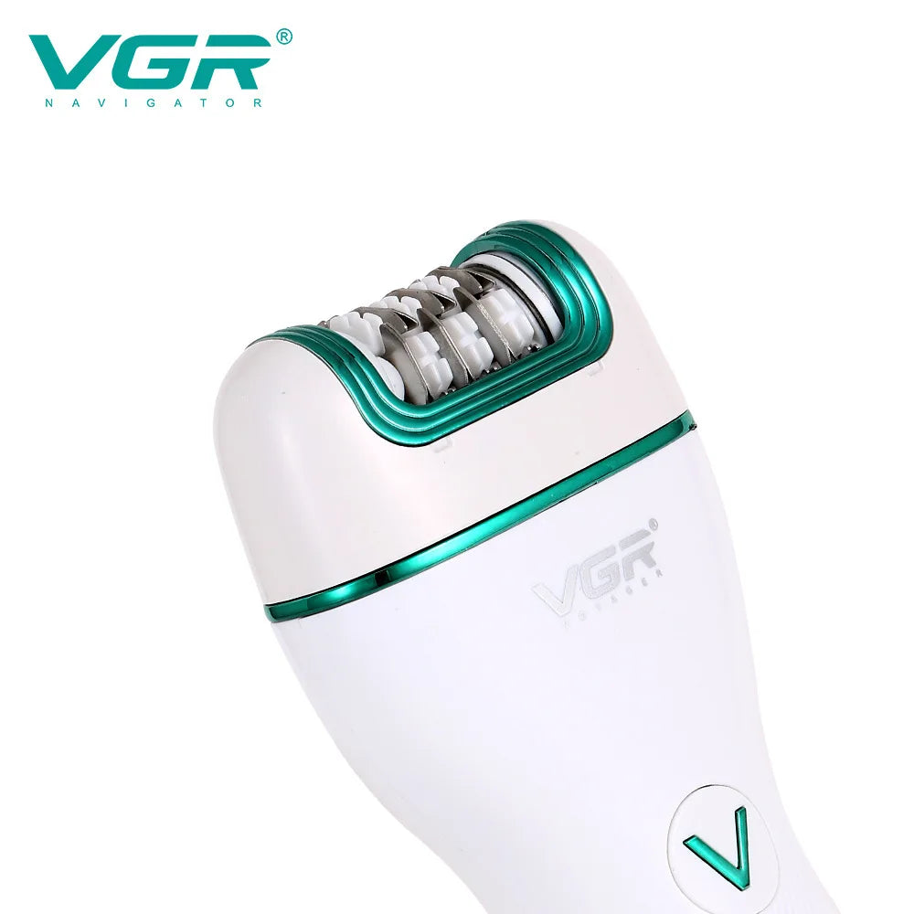 VGR V-728 3‑i‑1 epilator og trimmer – oppladbar multigroomer