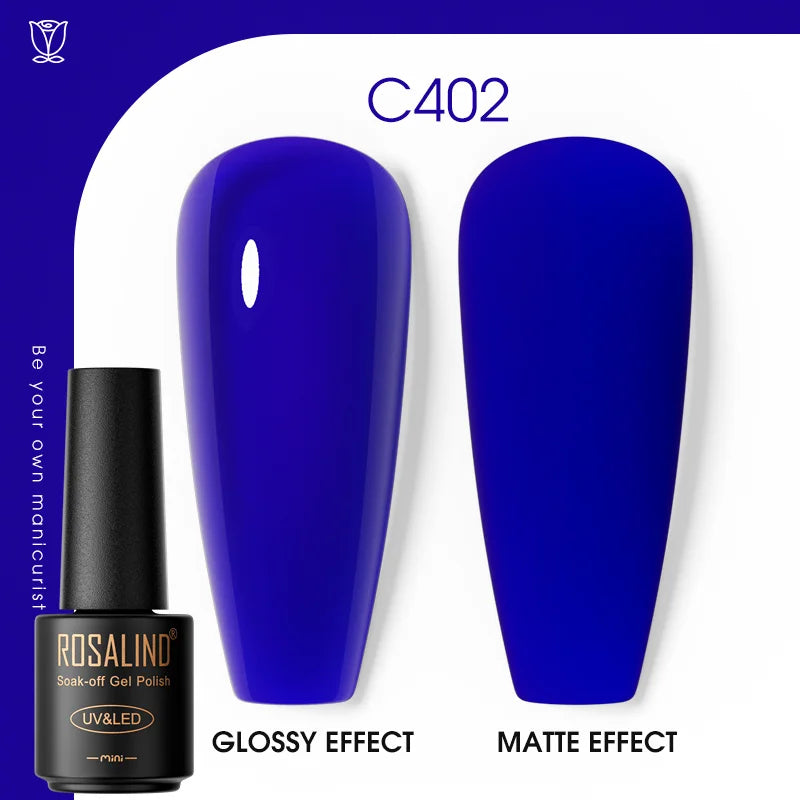 ROSALIND Gel Neglelakk – Klassiske Farger