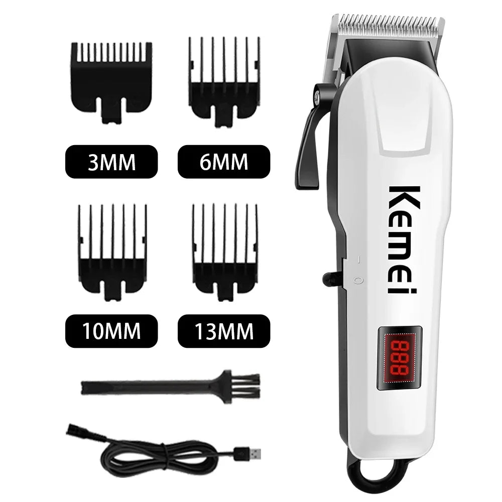 Kemei KM-809A Professional Hair Clipper – kraftig, presis og allsidig hår- og skjeggtrimmer for menn