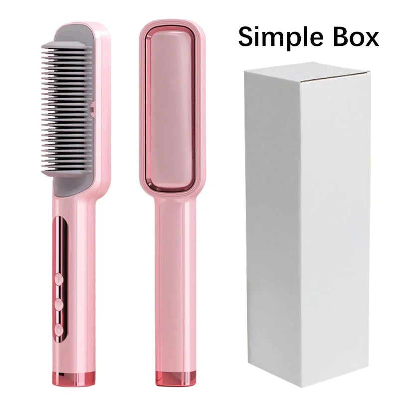 Cosinion Profesjonell Hot Comb – Keramisk Hårbørste med Ioneteknologi og Anti-Brenn-Design