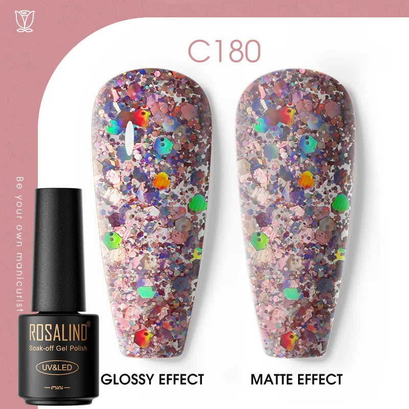 ROSALIND Gel Neglelakk – Klassiske Farger
