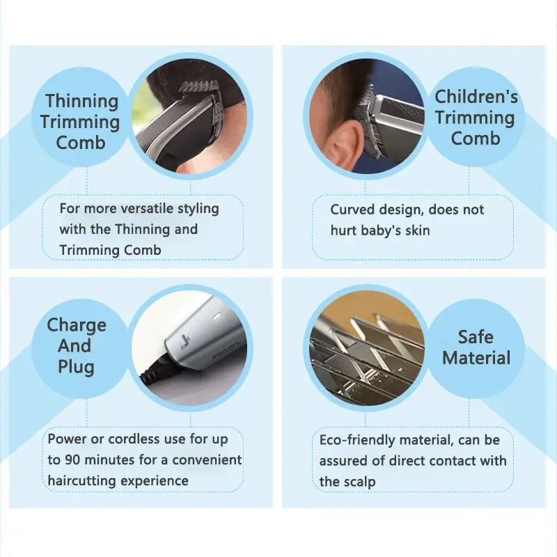 Philips Hairclipper Series 5000 – vaskbar hårklipper med 27 lengdeinnstillinger