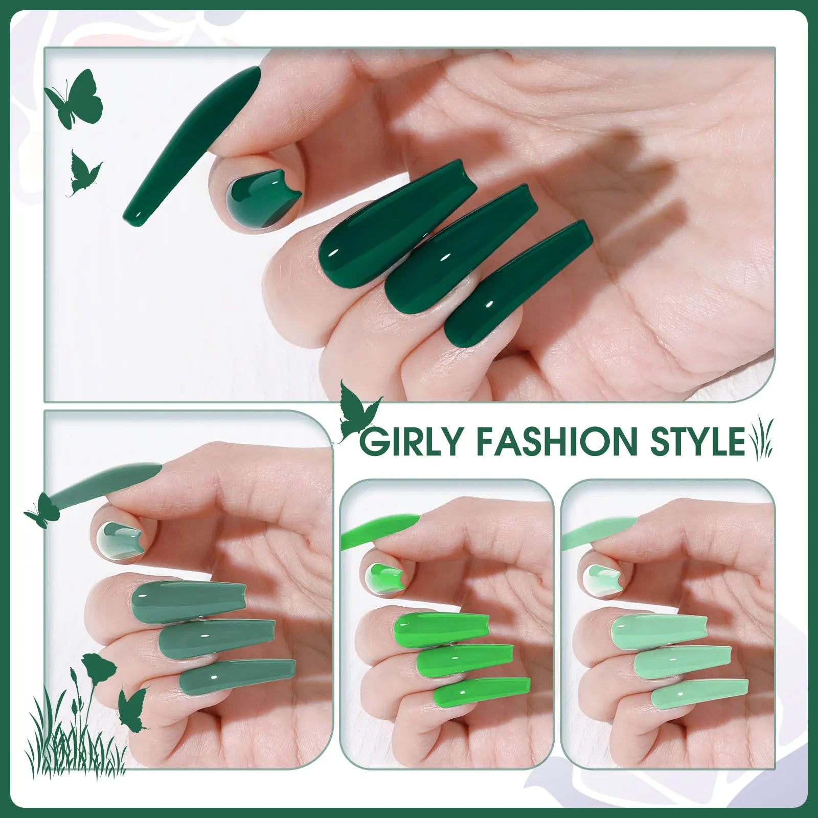 ROSALIND 5-Delers Gel Neglelakksett