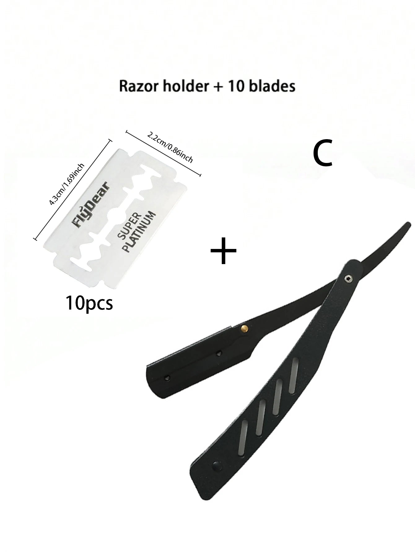 Manuell Barberhøvel i Rustfritt Stål – Presis, Komfortabel og Slitesterk Barbering for Menn