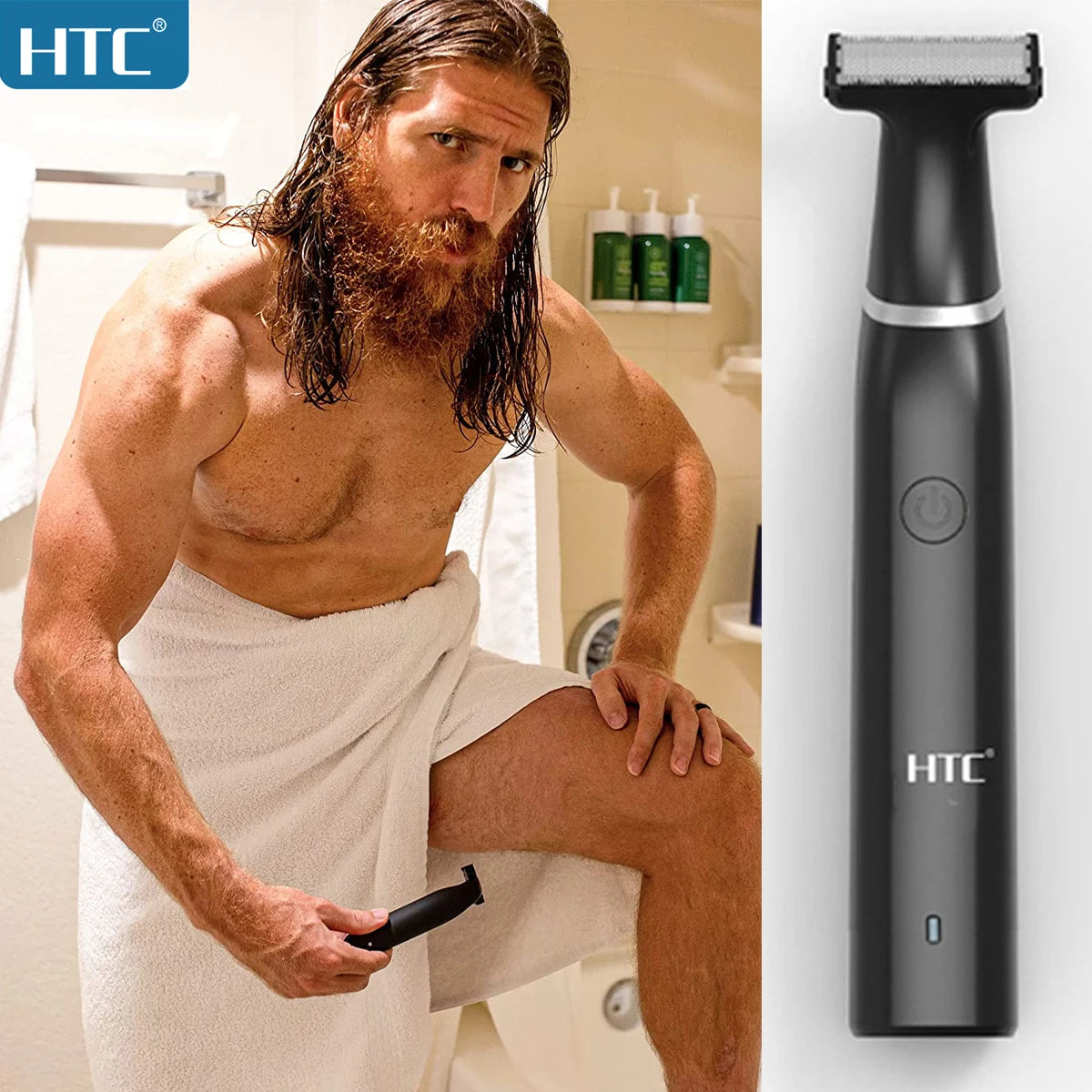 HTC 266-GT Face + Body Hybrid Trimmer – alt-i-én løsning for presis og komfortabel grooming