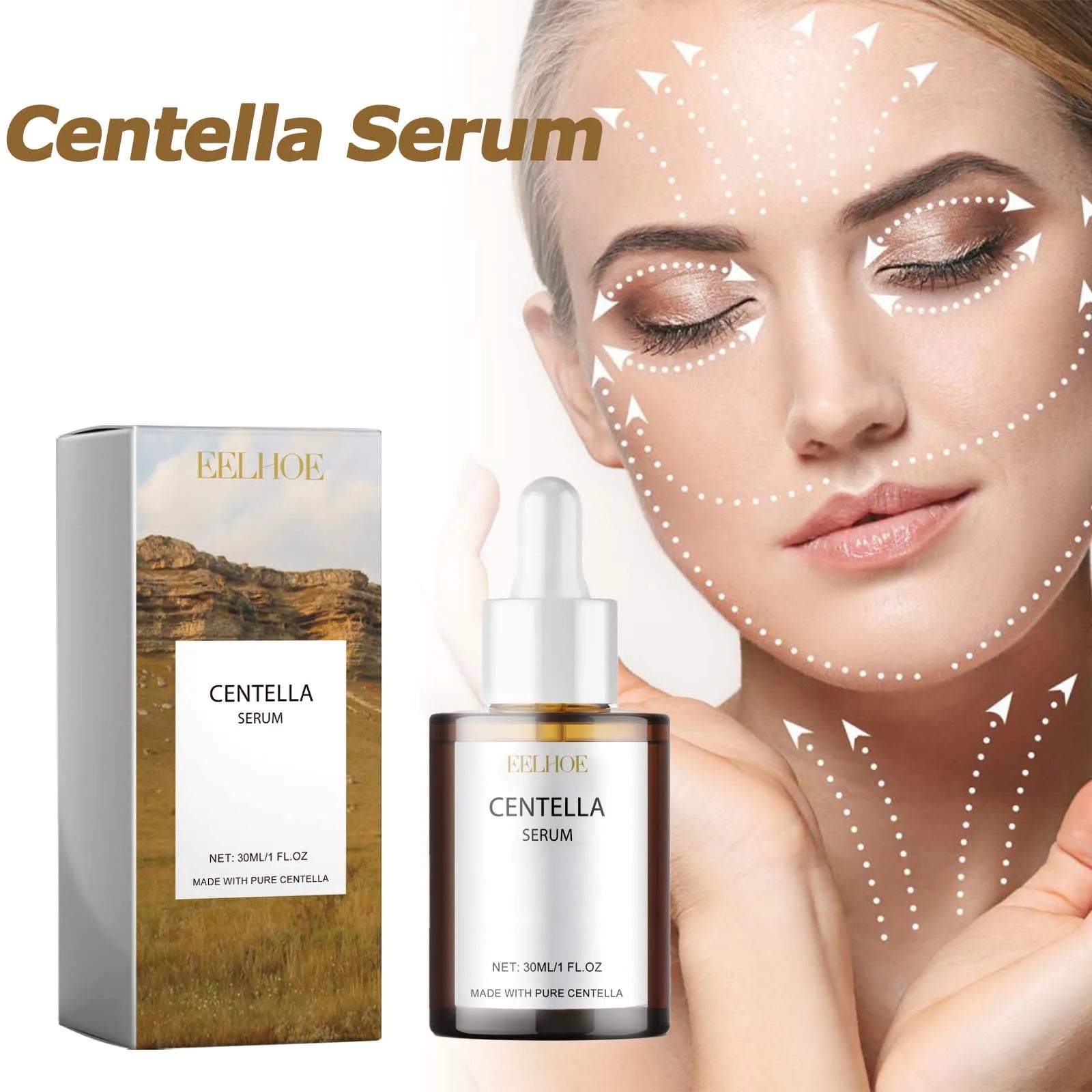 Centella Serum 30 ml – Fukt, fasthet og naturlig glød for sensitiv og tørr hud