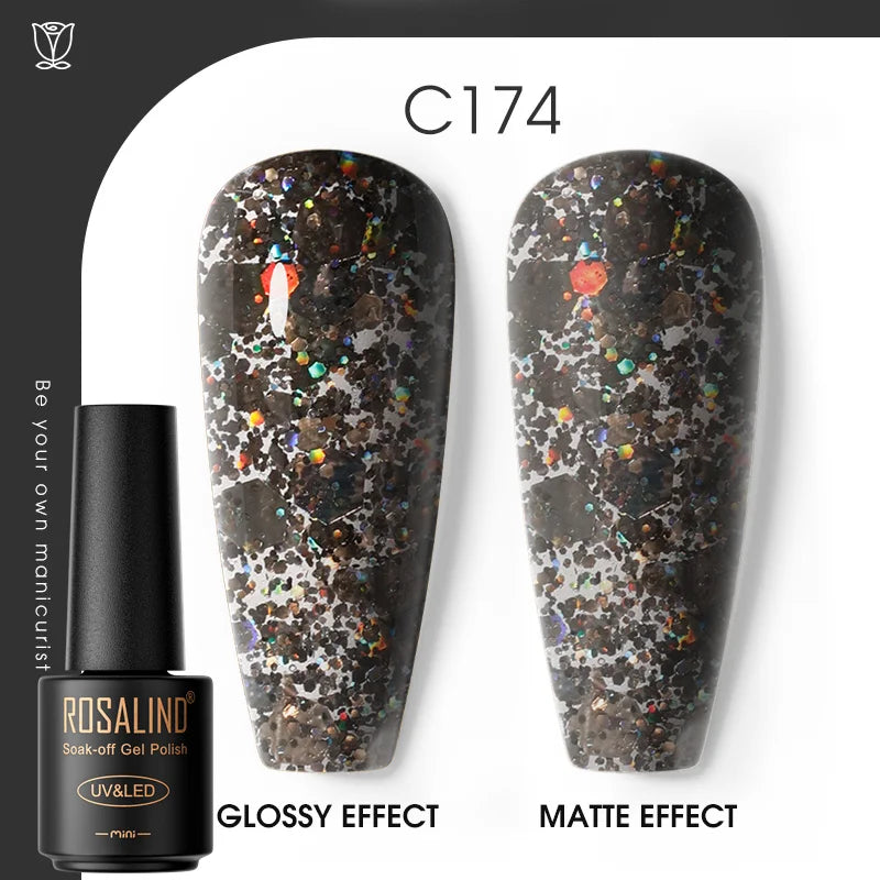 ROSALIND Gel Neglelakk – Klassiske Farger