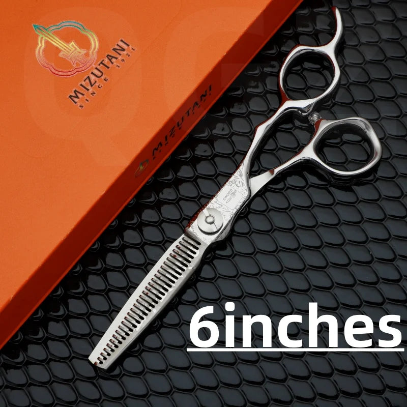 Profesjonell Uttynningssaks i 440C Rustfritt Stål – 6" presisjonssaks med 32 tenner