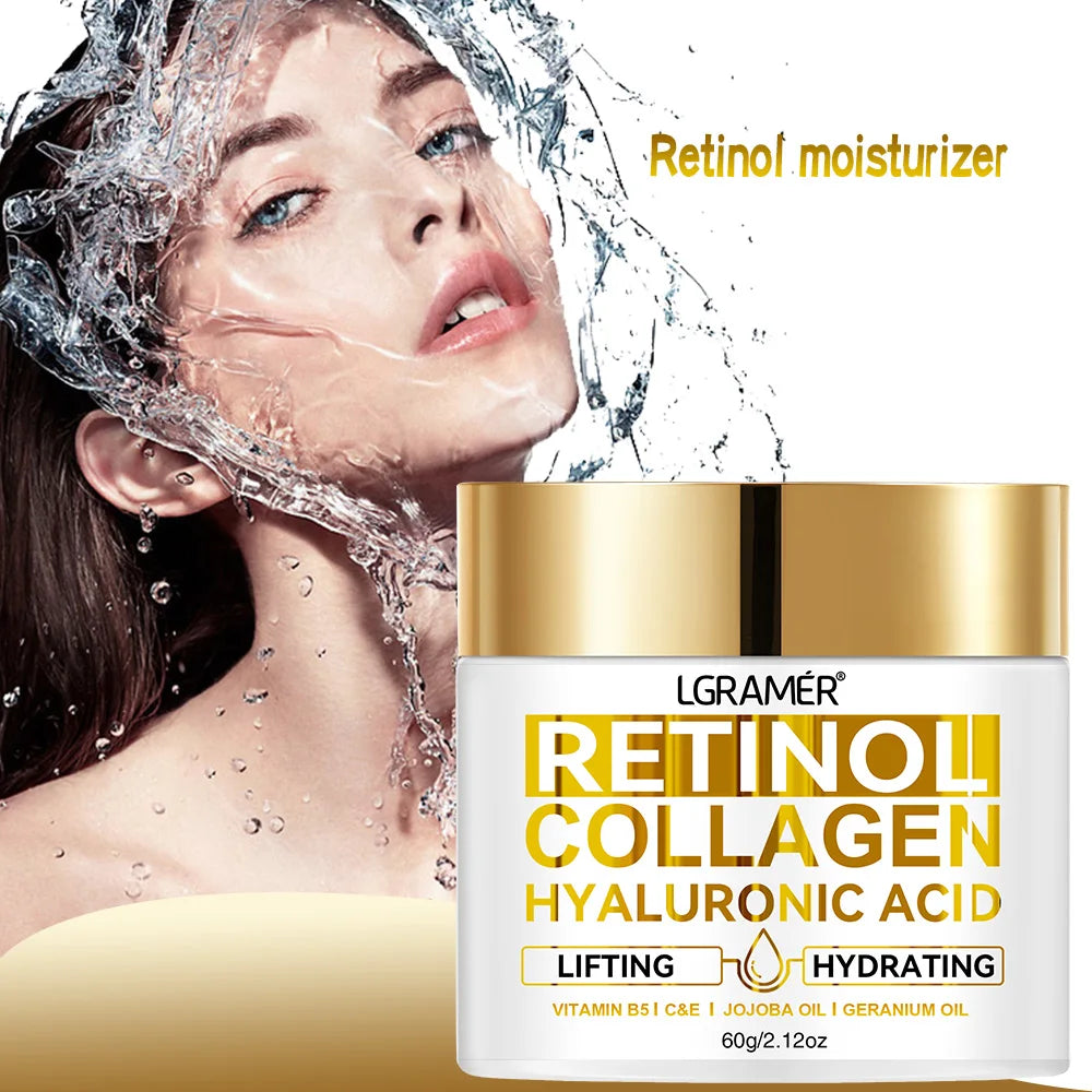 LGRAMER Retinol Face Cream – Oppstrammende og fuktighetsgivende anti-age krem for glattere hud
