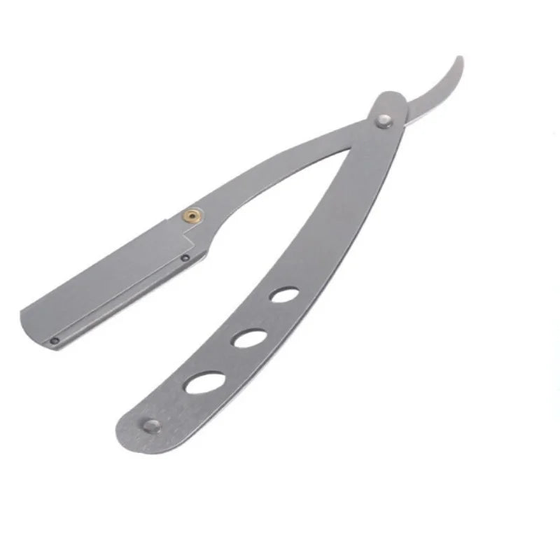 Profesjonell Salon Barber Razor – Klassisk Foldbar Barberkniv i Rustfritt Stål for Presis og Behagelig Barbering