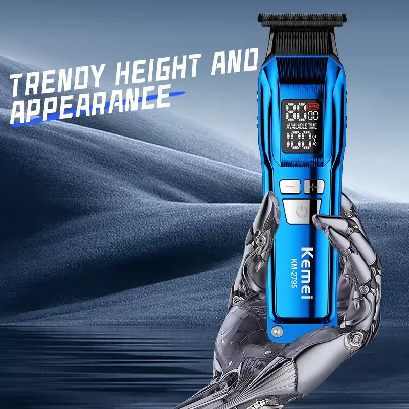 Kemei KM-2797 + KM-1102 Professional Hair Clipper Kit – kraft, presisjon og profesjonell finish hjemme