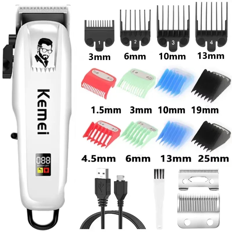 Kemei KM-PG809A Professional Hair Clipper – stillegående, kraftig og presis for hele familien