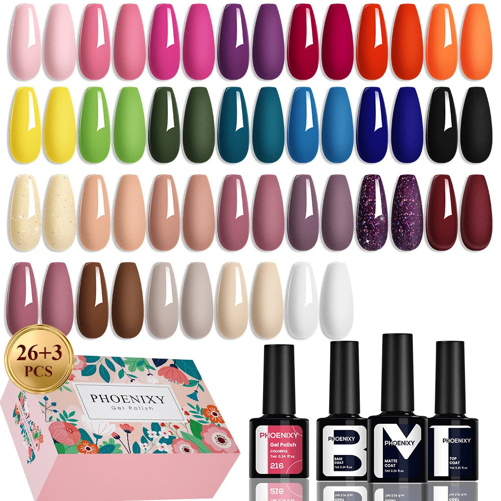 PHOENIXY Gel Neglelakksett