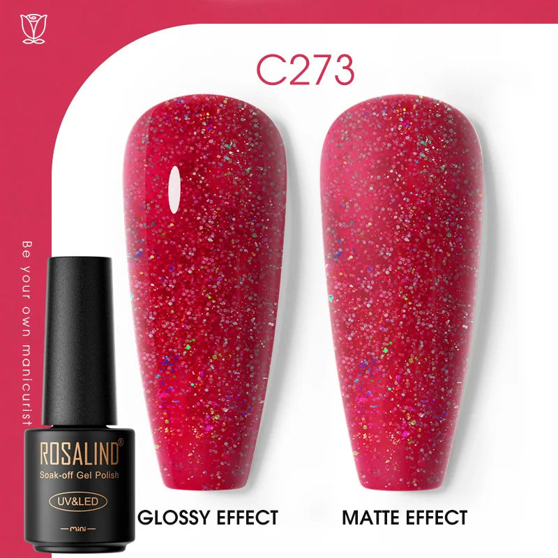 ROSALIND Gel Neglelakk – Klassiske Farger
