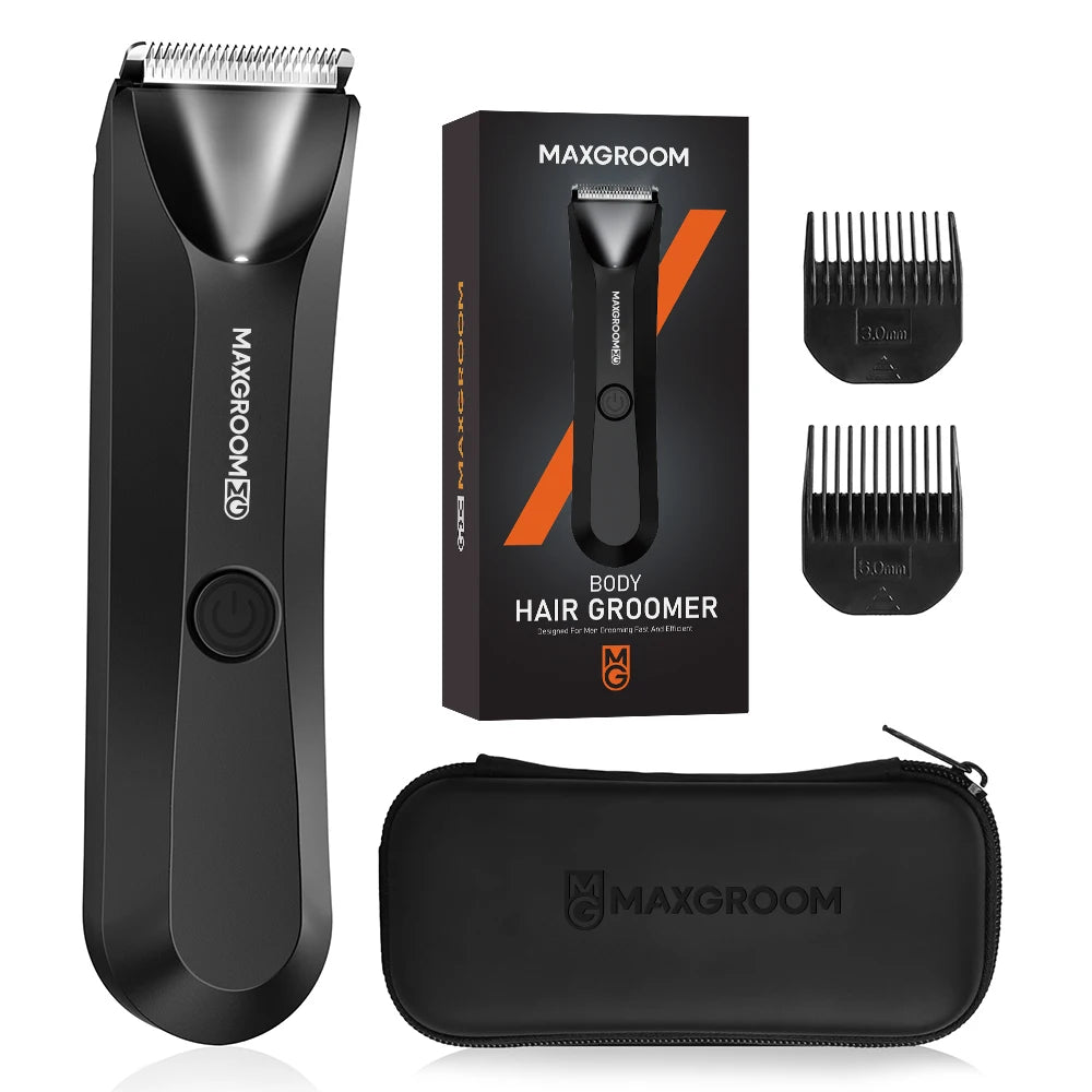 MAXGROOM Body Hair Trimmer – presis, trygg og vanntett kroppspleie for menn