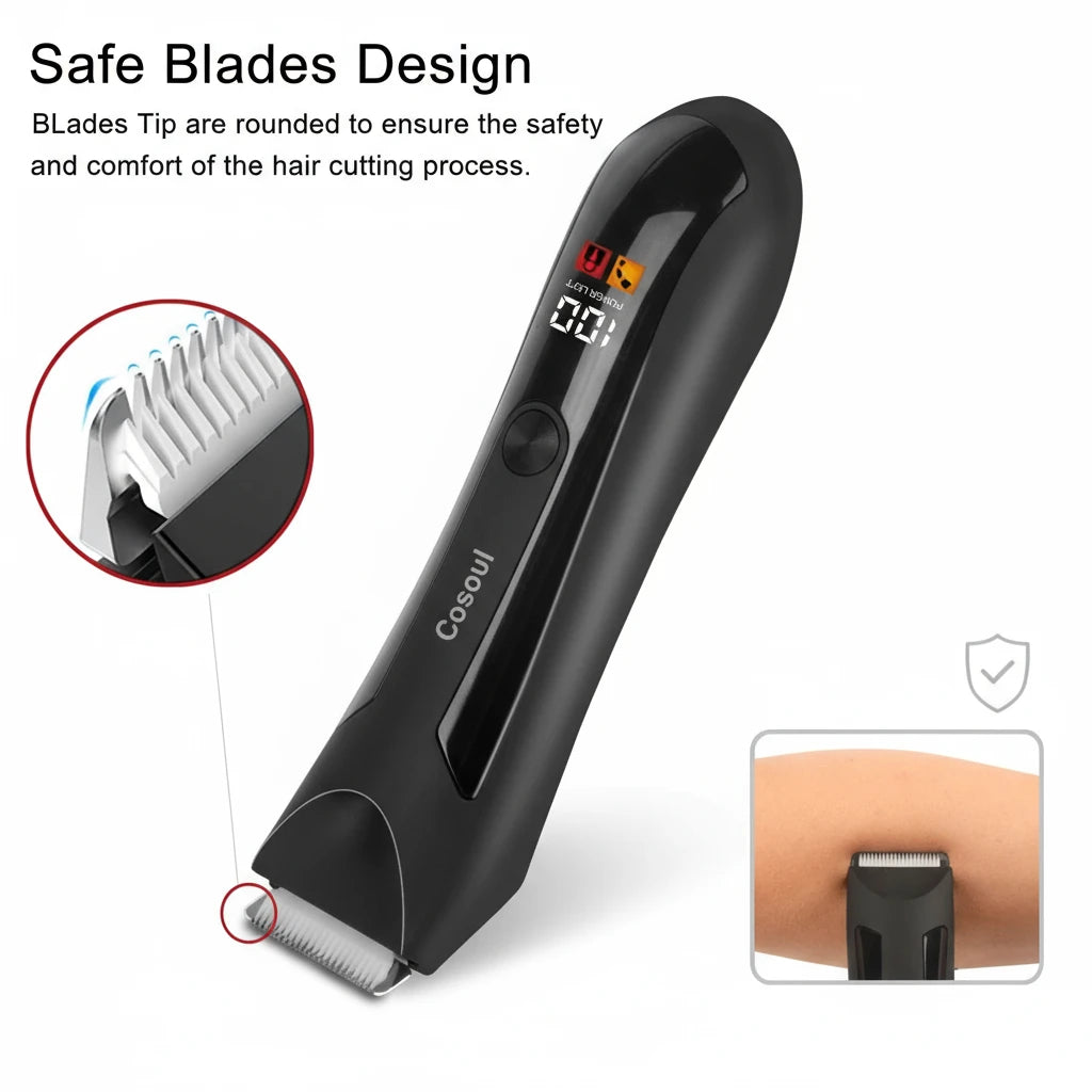 Cosoul U8 Body Hair Trimmer – trygg, stillegående og effektiv hårfjerning for både menn og kvinner