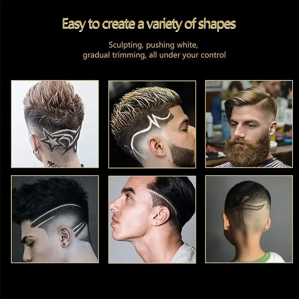 Kemei KM-1990 Hårklipper – Profesjonell, Kraftig og Presis med LCD-Display