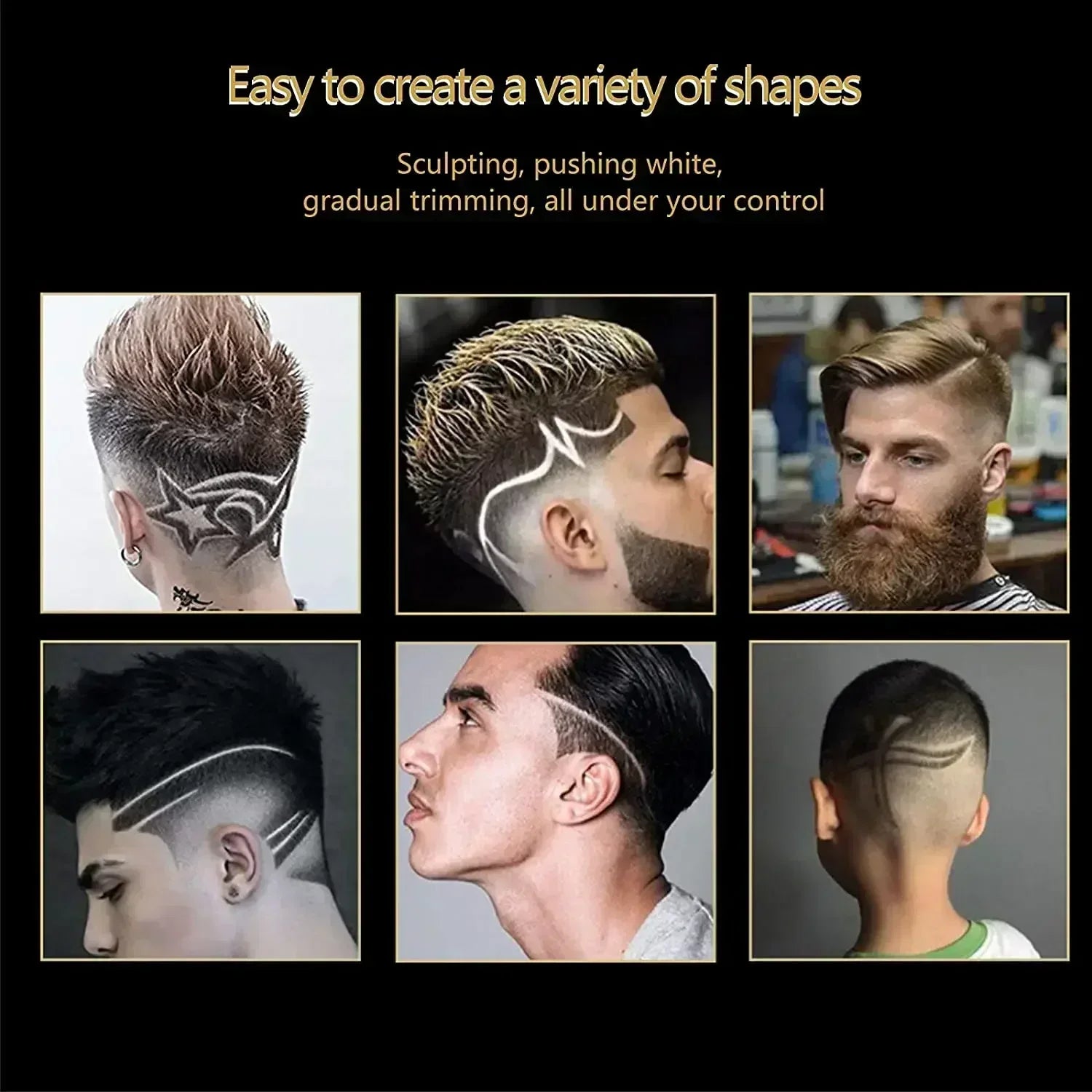 Kemei KM-1990 Hair Clipper Professional Hair Clipper Men's Hair Clipper Electric Trimmer LCD Display Hair Clipper Almighty Set